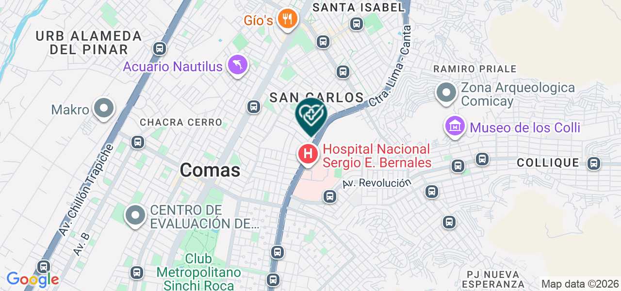 Mapa de Medlab Miembro del Grupo Synlab