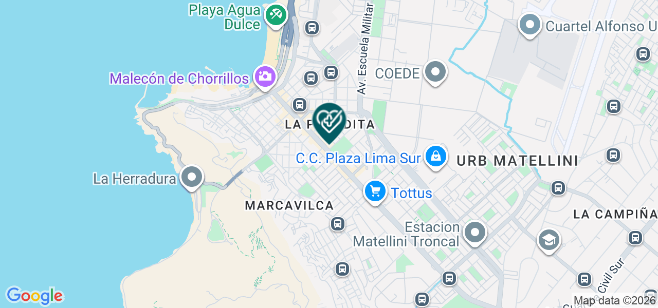 Mapa de Vitality Center SAC