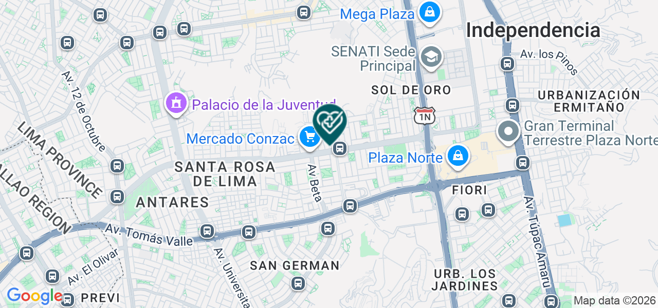 Mapa de Dental 3k