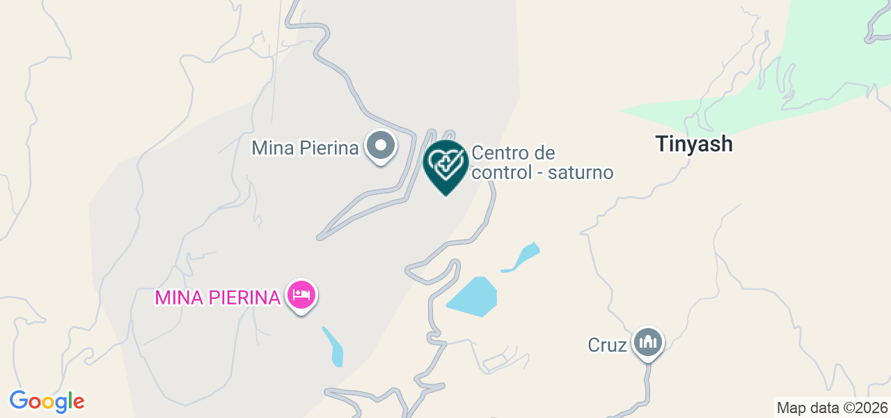 Mapa de Topico Mina Pierina