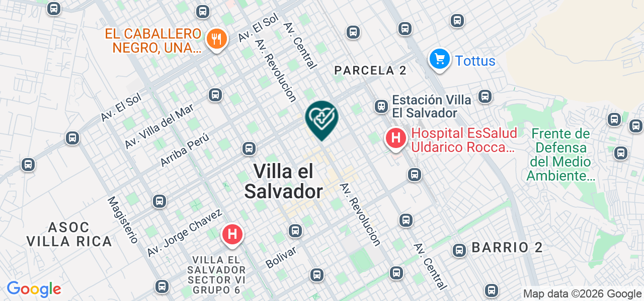Mapa de Consultorios Medicos Wch la Sante EIRL