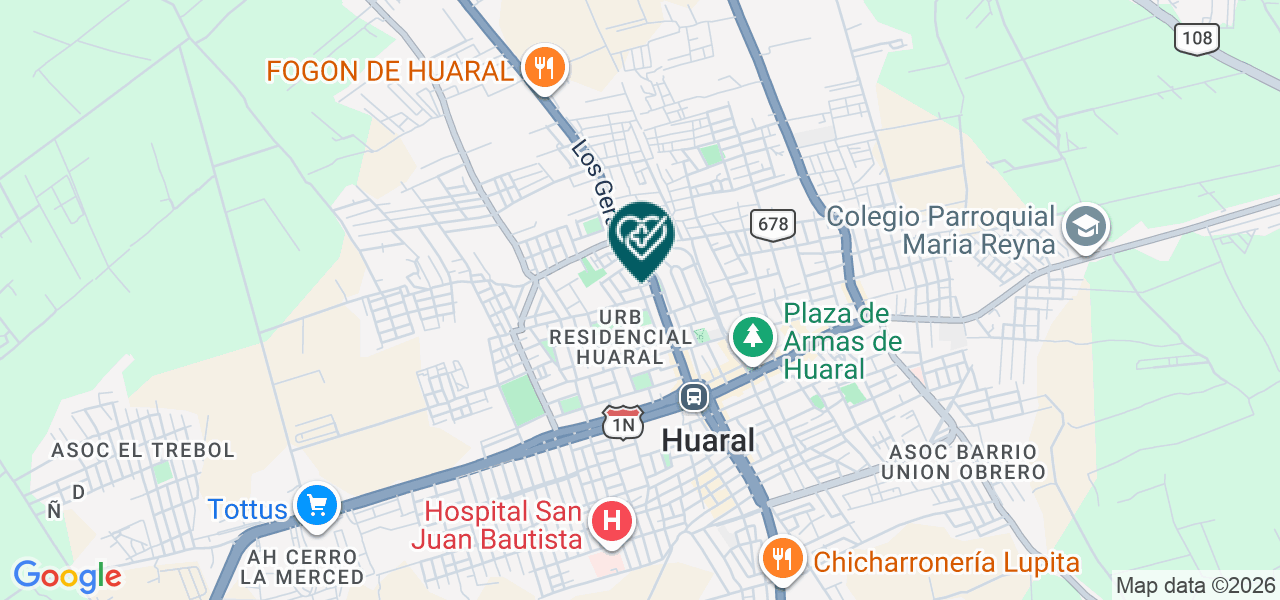 Mapa de Policlinico Nuestra Señora del Carmen