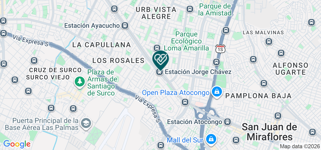 Mapa de Consultorio Odontologico del Sur