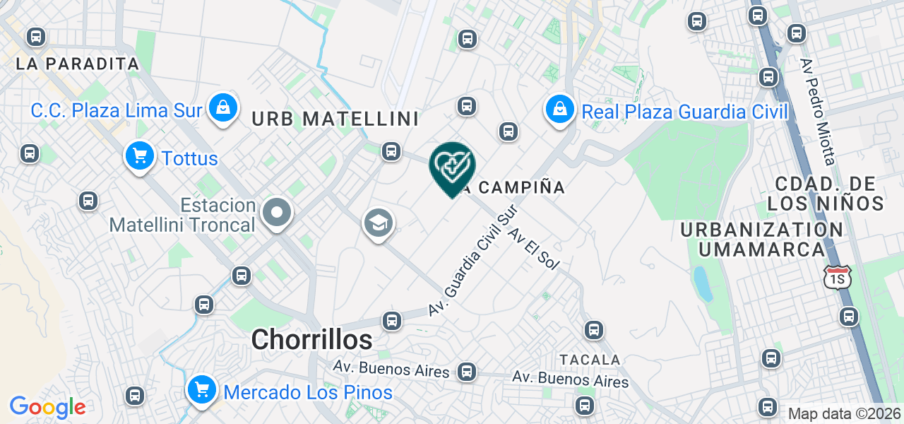 Mapa de Consultorio Odontológico Anmident