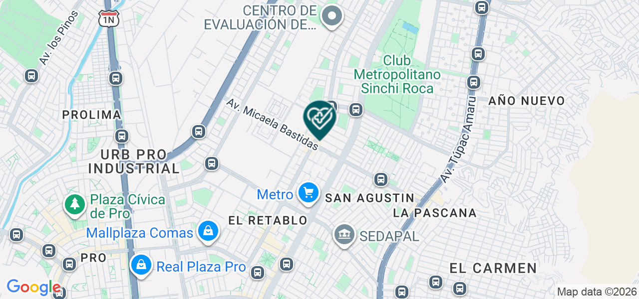 Mapa de Consultorios Medico Retablo