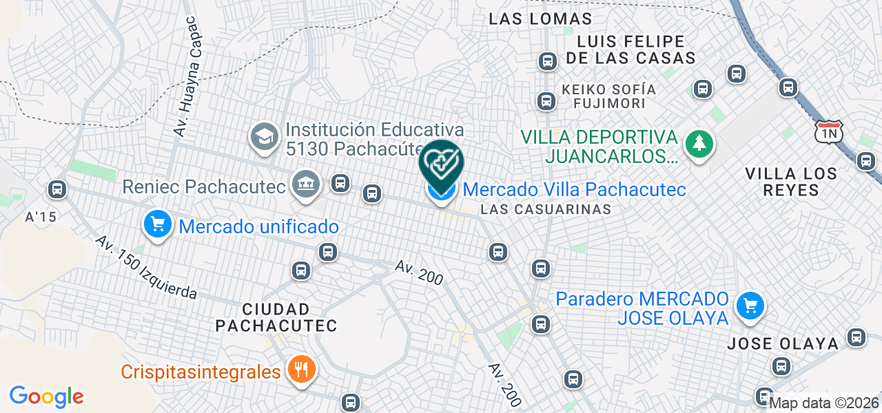 Mapa de Dental Pachacutec