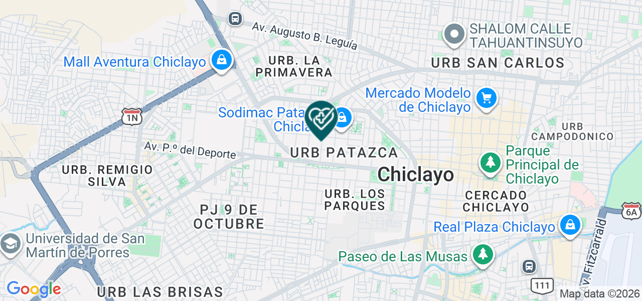 Mapa de Policlinicon Inkamaysalud-salud Ocupacional