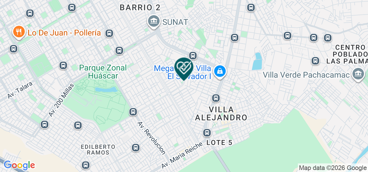 Mapa de Odontalys Villa el Salvador