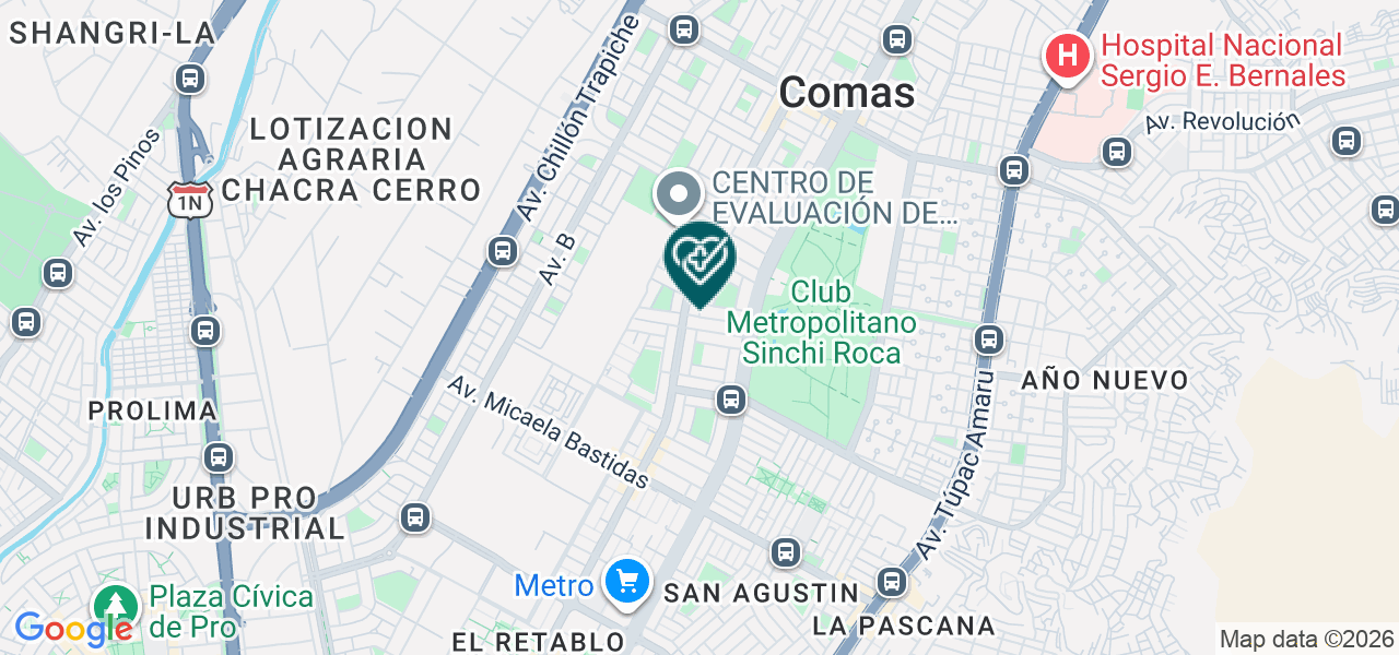 Mapa de Consultorio Dental Suarez Dent