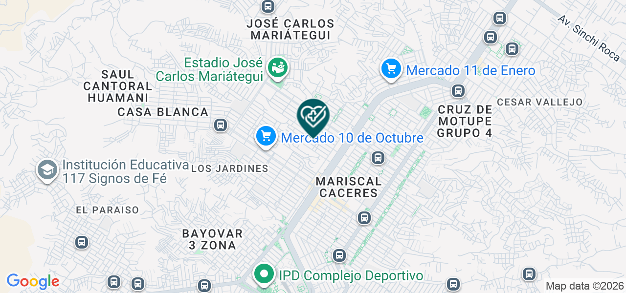 Mapa de Consultorio Obstetrico Vida Salud