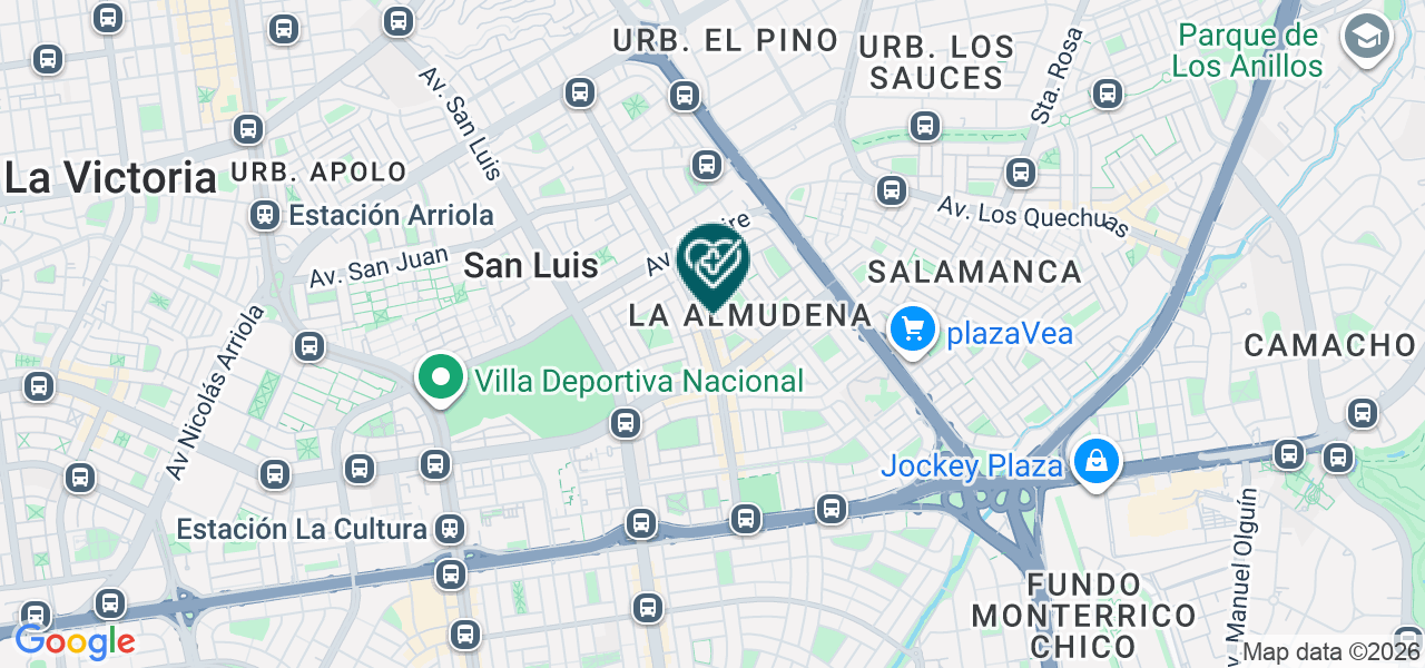Mapa de Fisiosmile Peru SAC