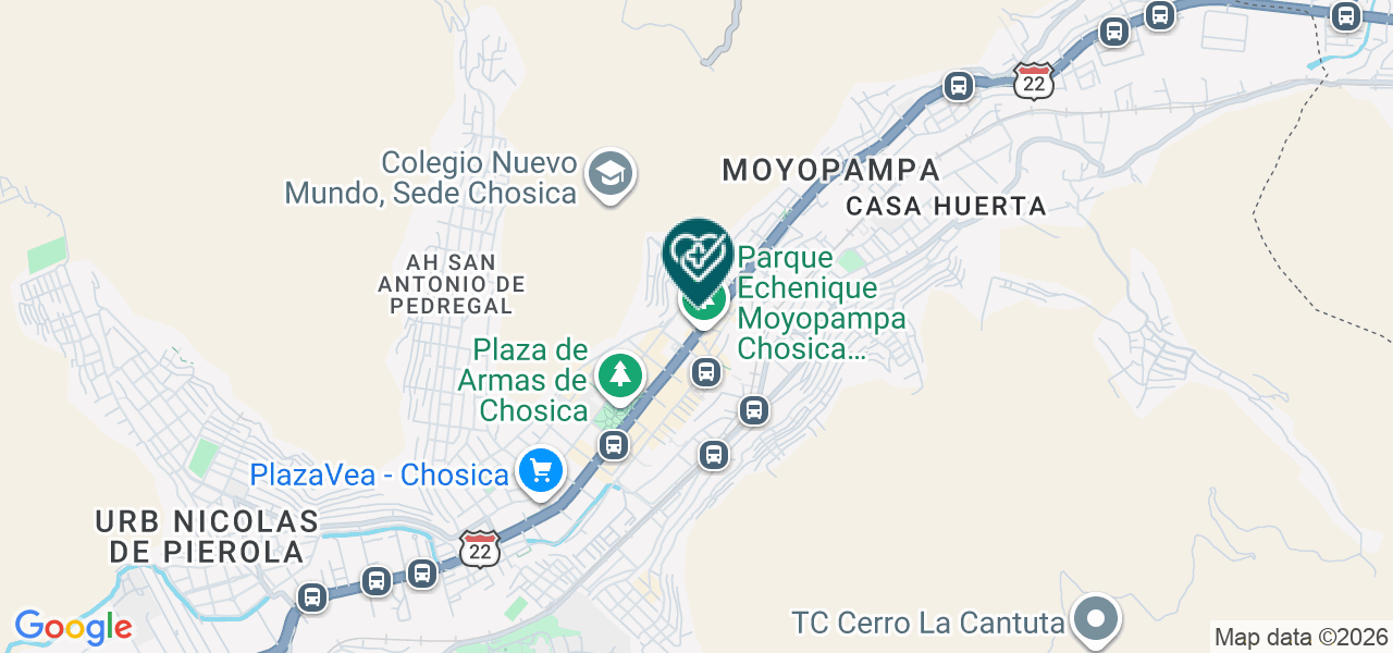 Mapa de Dental Goycochea