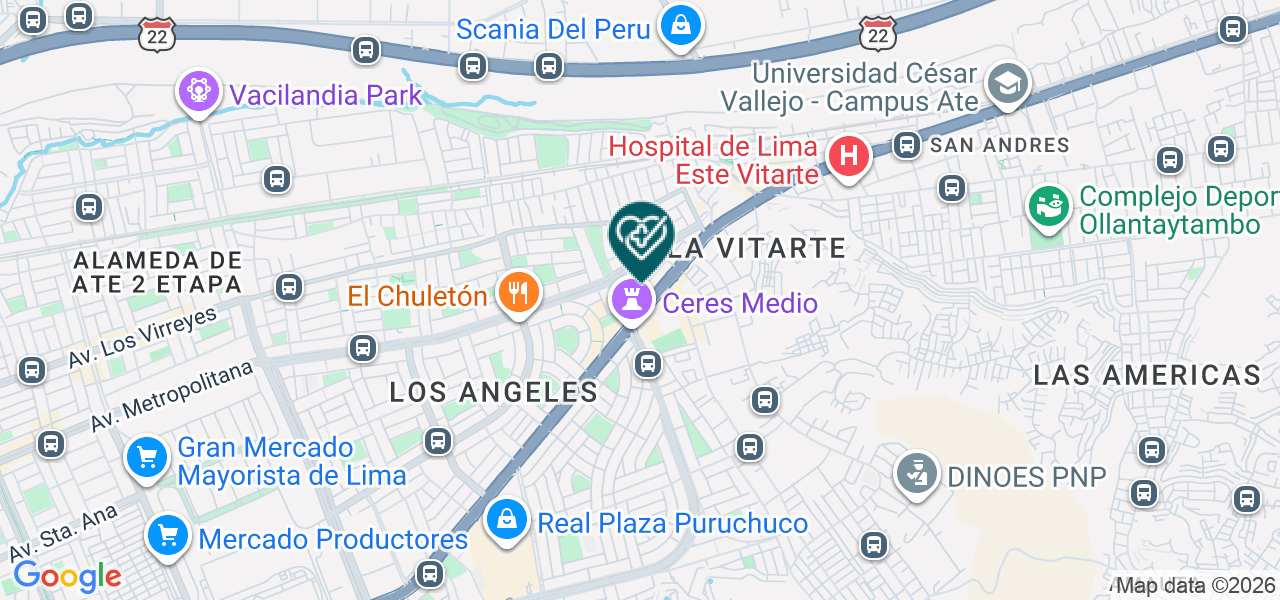 Mapa de Dental Ivan