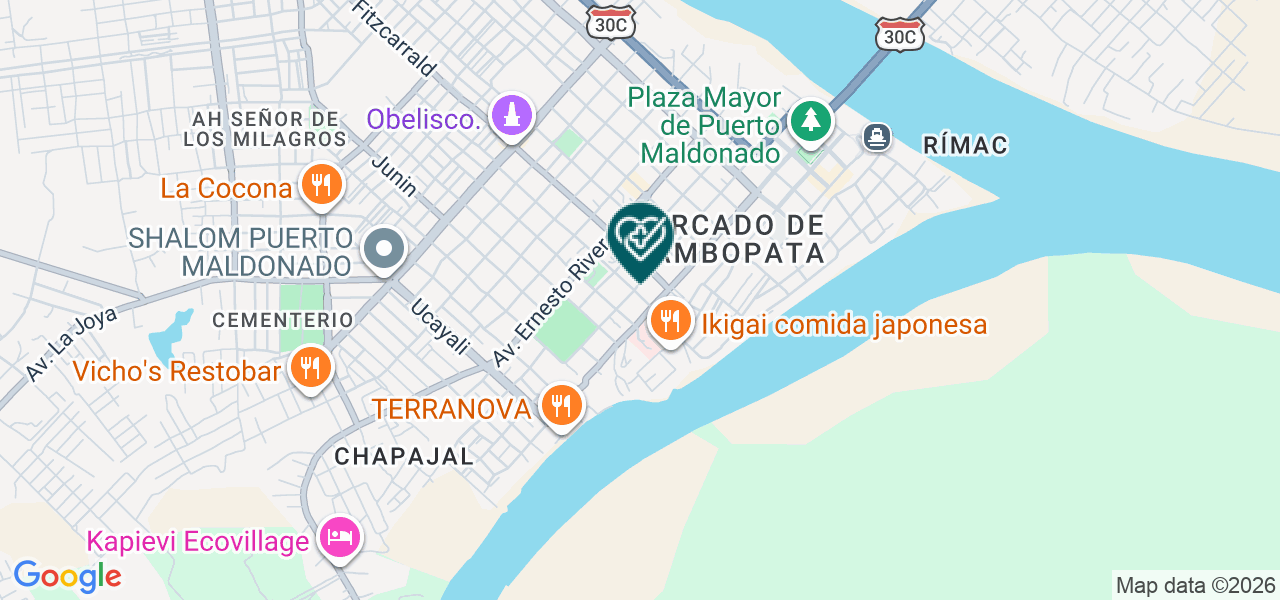 Mapa de Centro Oftamologico Capuliñawi