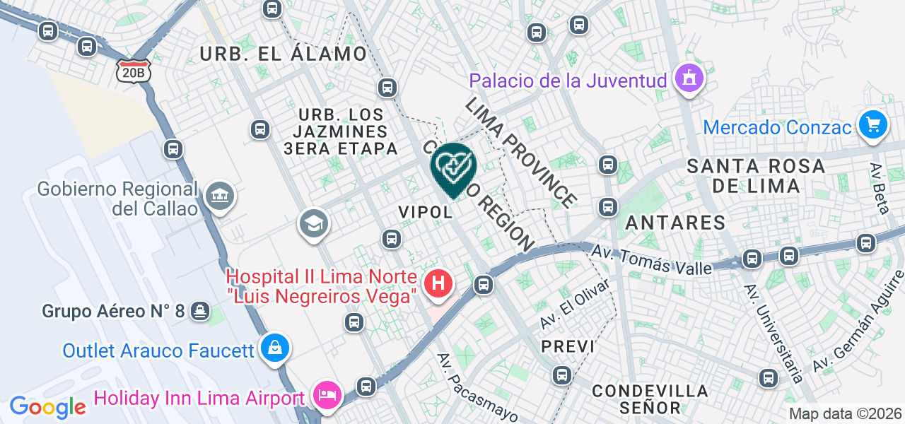 Mapa de Dimax Radiologia Dental