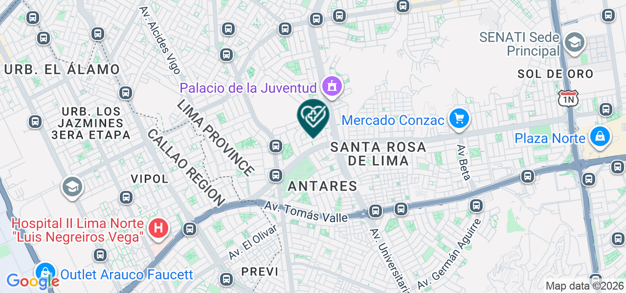 Mapa de Medici Peru