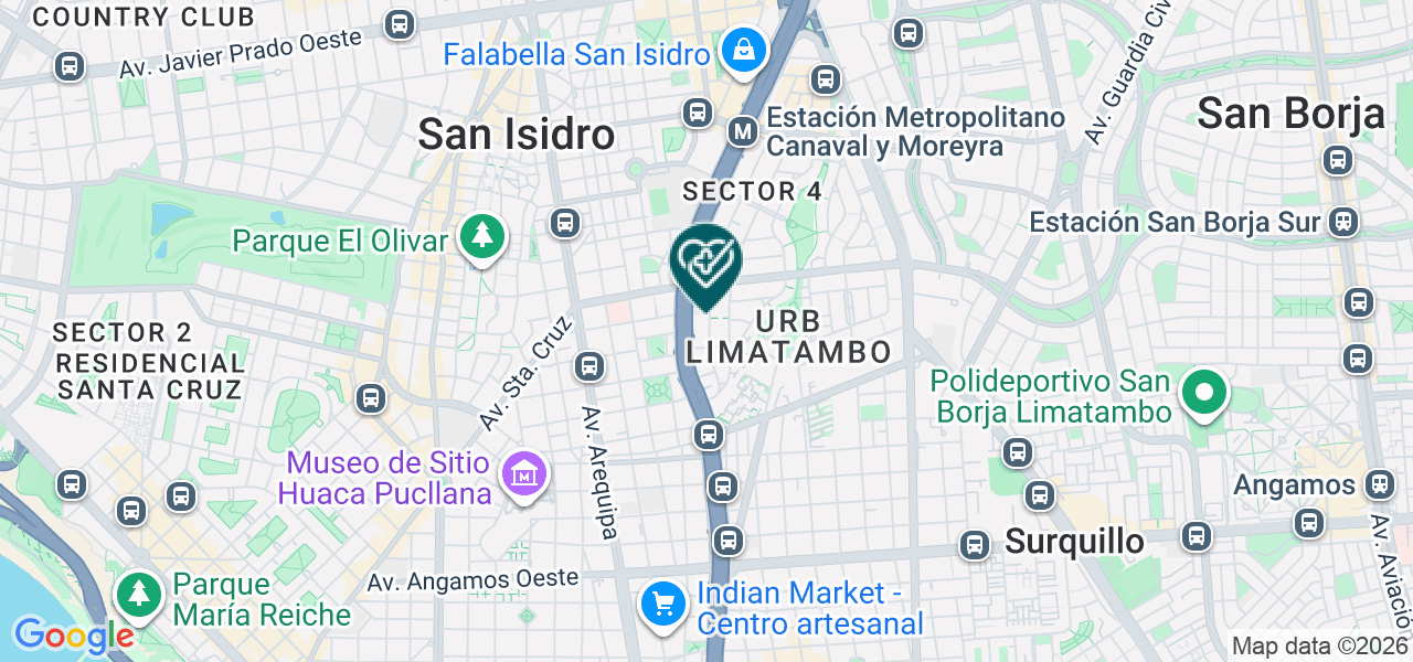 Mapa de Interamericana de Odontologia
