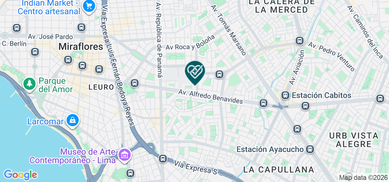 Mapa de Medical & Health Serv SAC