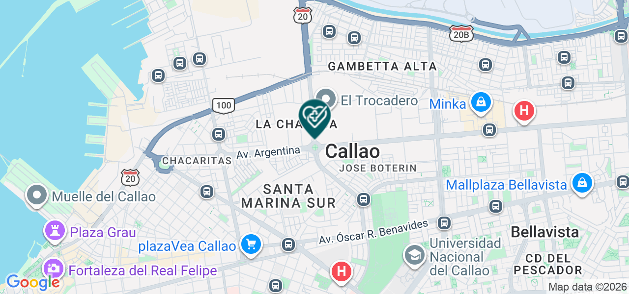 Mapa de Consultorio C y C Salud