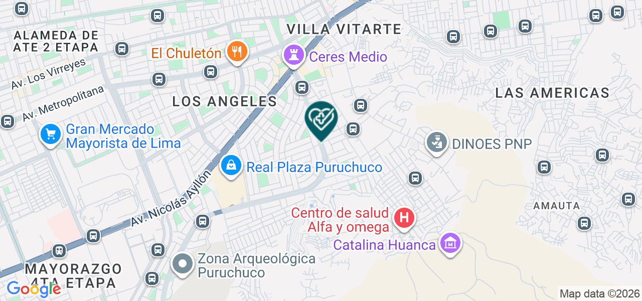 Mapa de Los Portales Consultorios Medicos