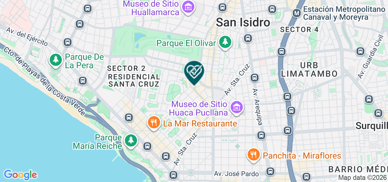 Mapa de Consultorio Médico Dra, Marianella Arcelles