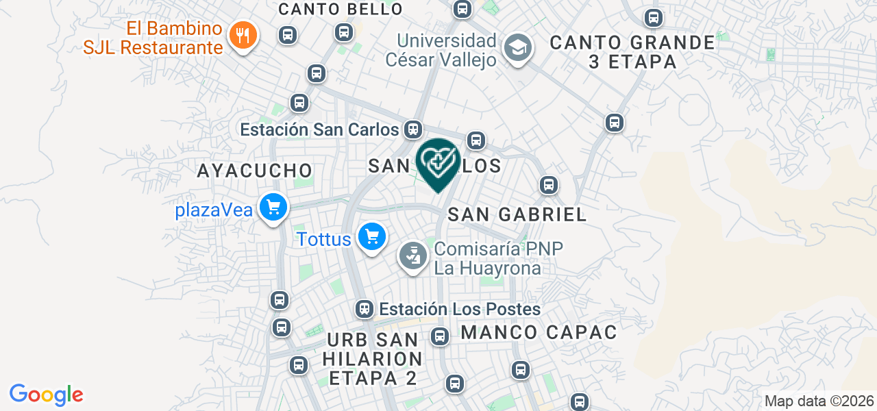 Mapa de Consultorio Odontológico San Vicente