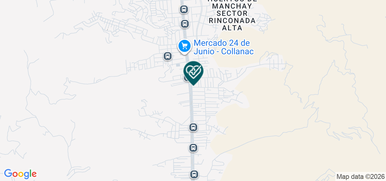 Mapa de Policlinico Solidario Manchay