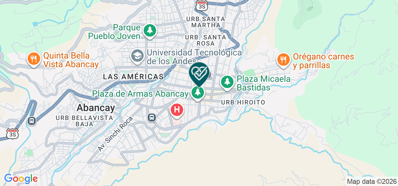 Mapa de Optica Sur Vision Peru