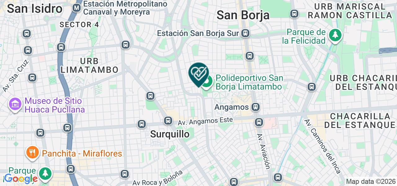 Mapa de Beldad Studio & Kids - Sede San Borja