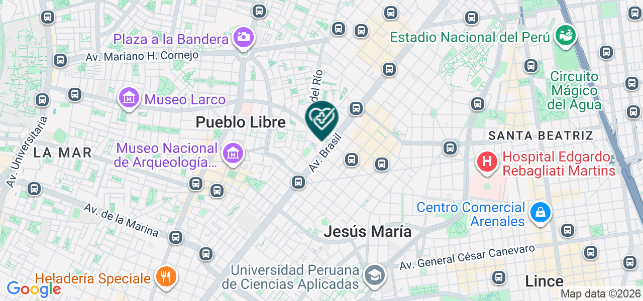Mapa de Salud y Vida Consultorio Medico