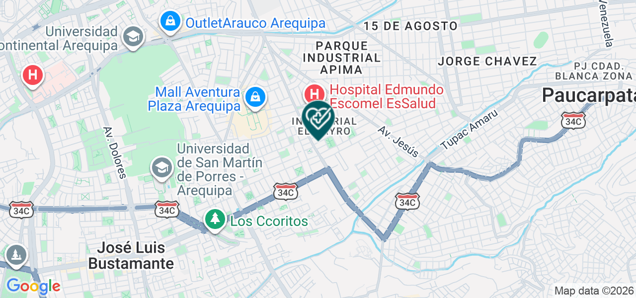 Mapa de Policlinico 200 Millas