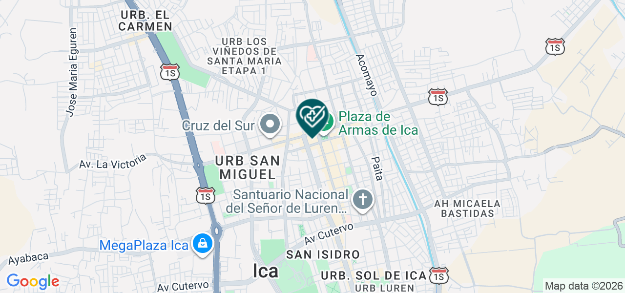 Mapa de Consultorio Dental Clemente Lara Huallcca
