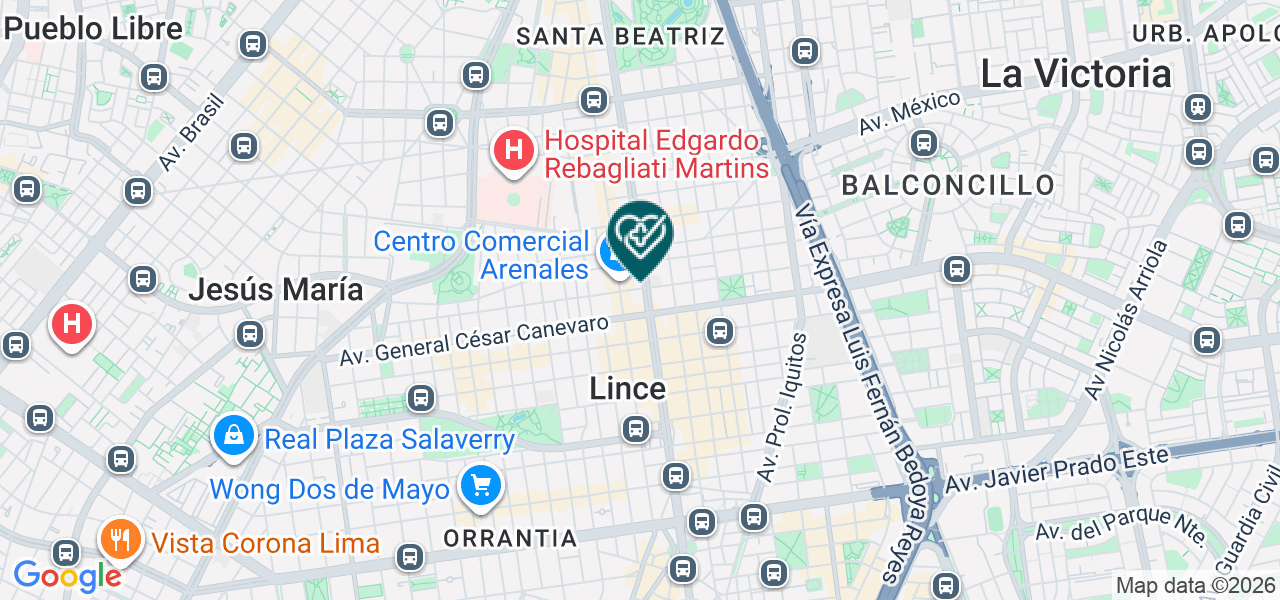 Mapa de Consultorio Dermatológico Lavi´s