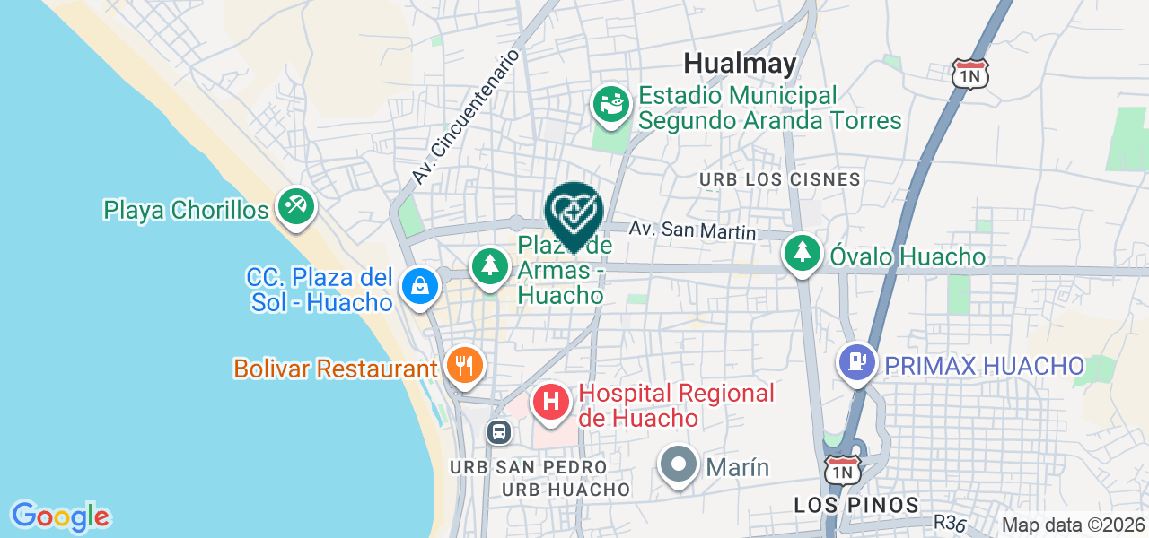 Mapa de San Gerónimo Medical Center