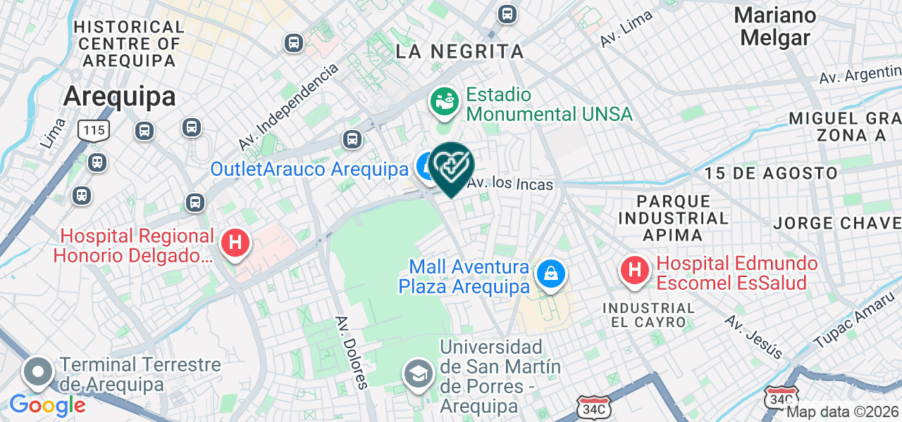 Mapa de Centro Medico Vigpro Salud