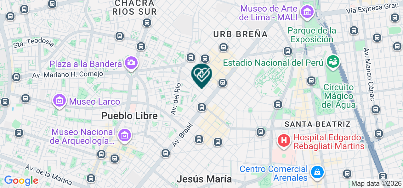 Mapa de Consultorios Medicos Sorena