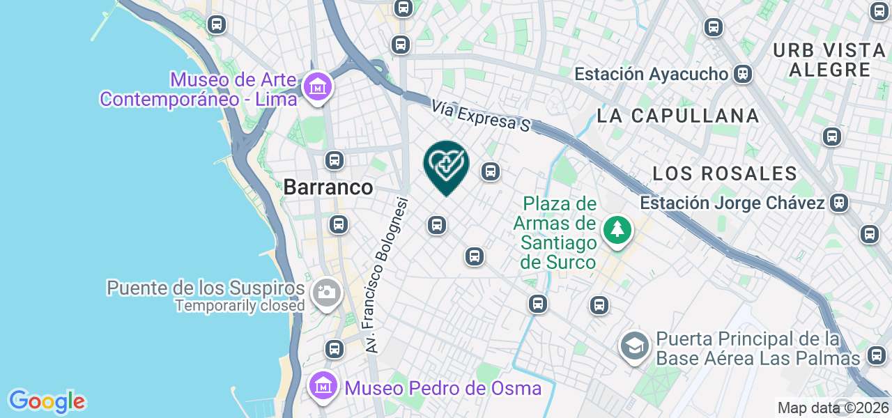 Mapa de Qovalmedic