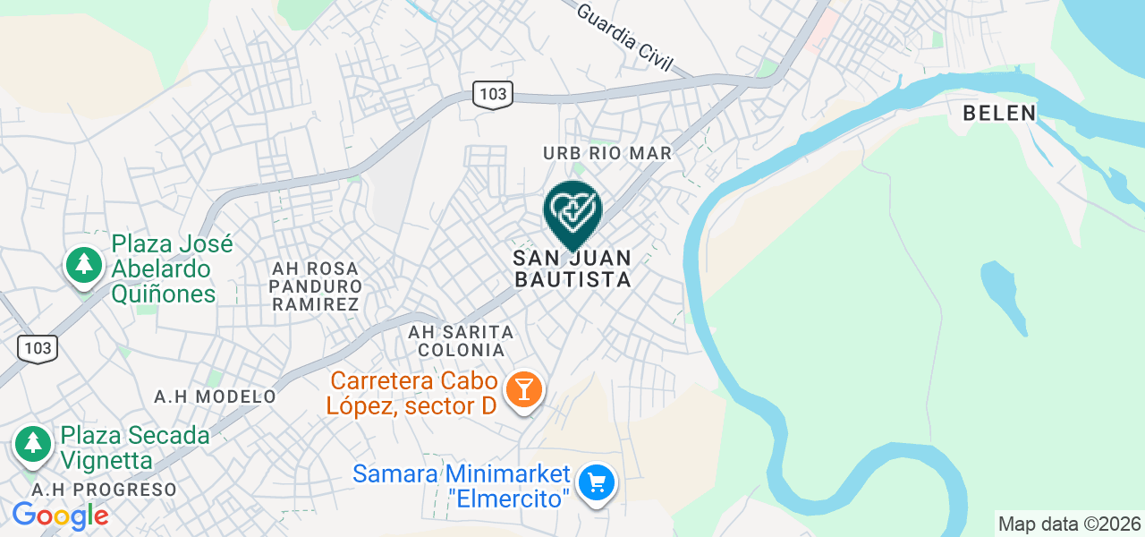 Mapa de Tusalud Centro Medico Obstetrico