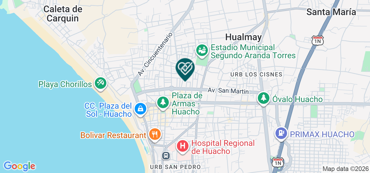 Mapa de Dentacor