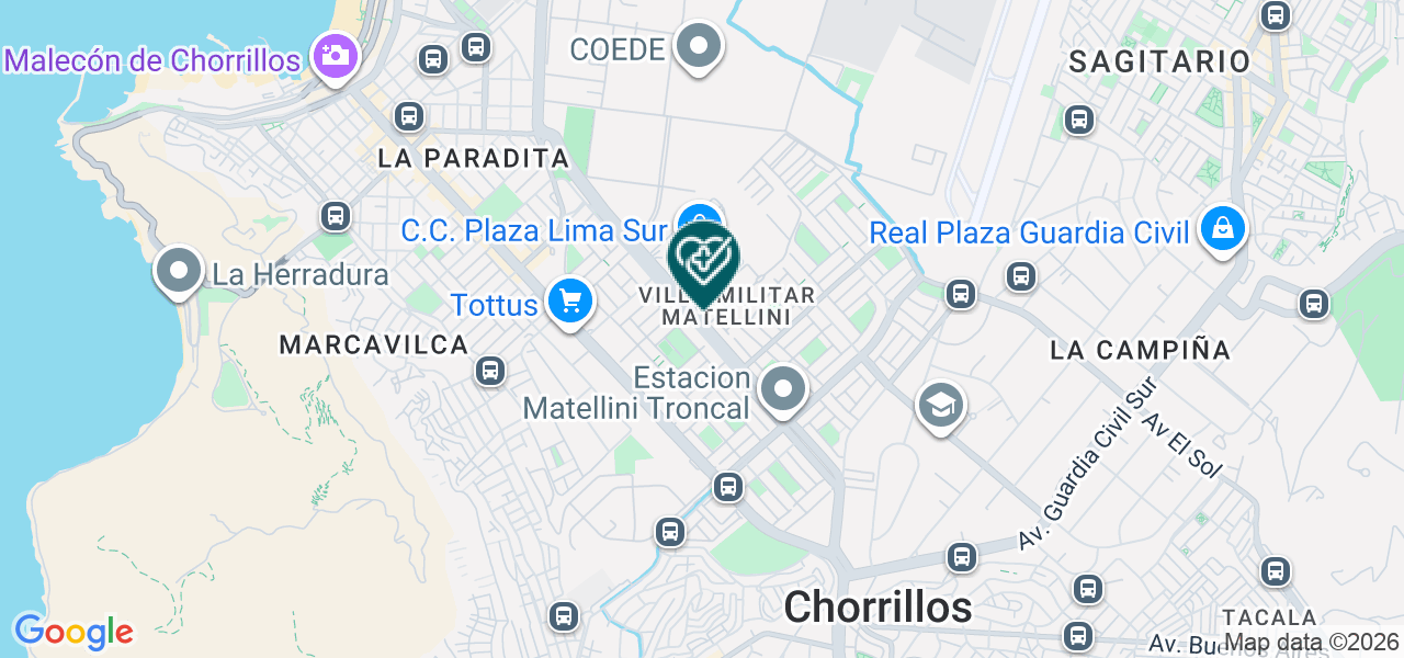Mapa de Consultorio Odontológico Perez