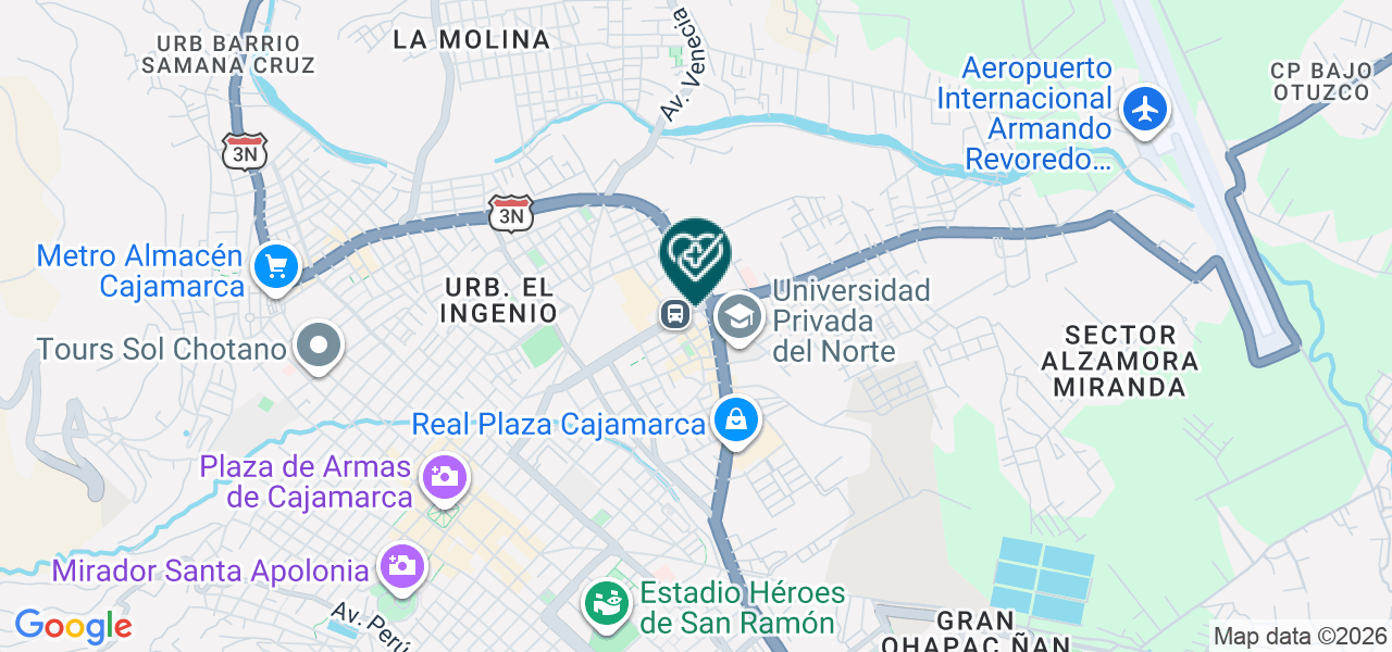 Mapa de Consultorio Odontologico Sorisas Geniales