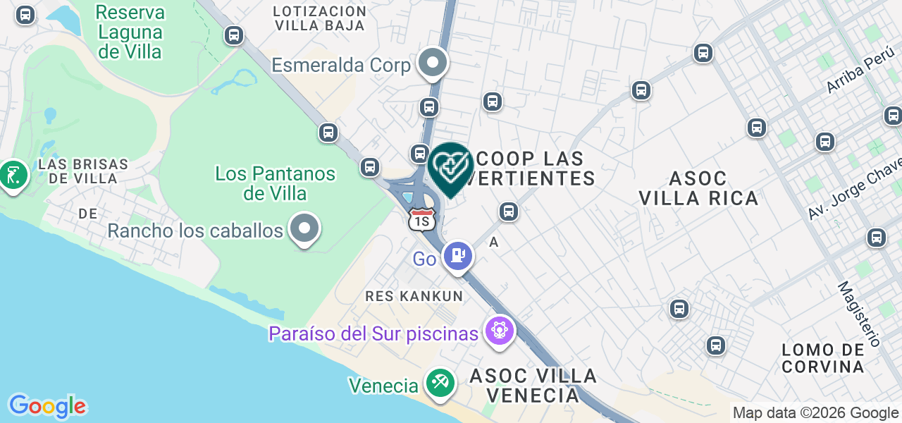 Mapa de Servicio Médico de Apoyo: Terapia Fisica Renacer