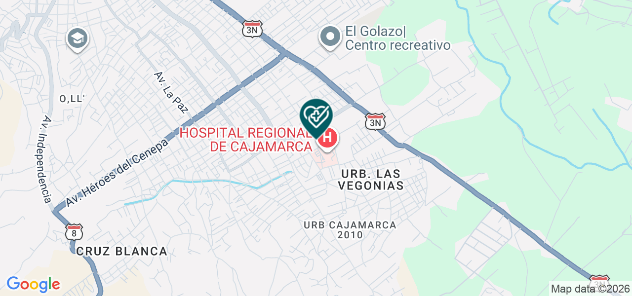 Mapa de Laboratorio Llontop S.R.L. - Sede Larry Jhonson