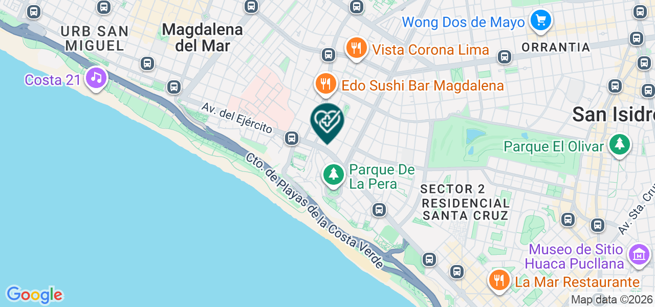 Mapa de Skin Experts SAC
