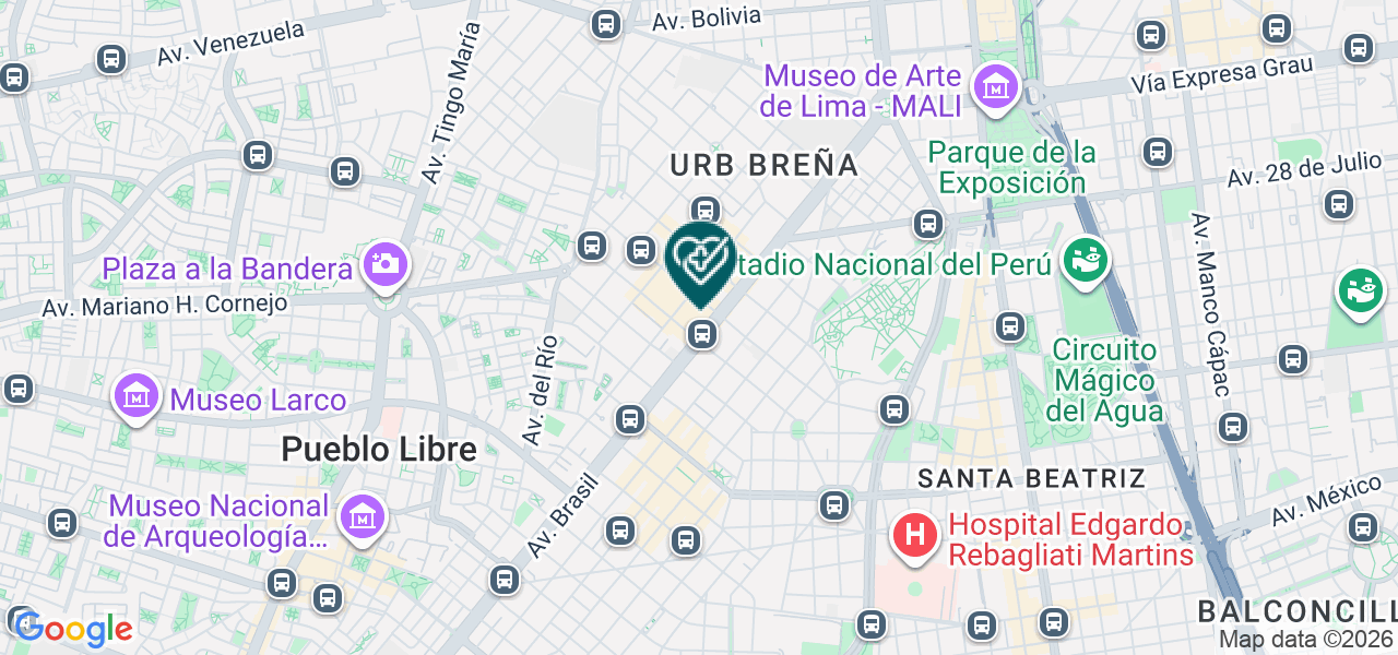 Mapa de Consultorio Pediatrico el Niño Feliz SAC
