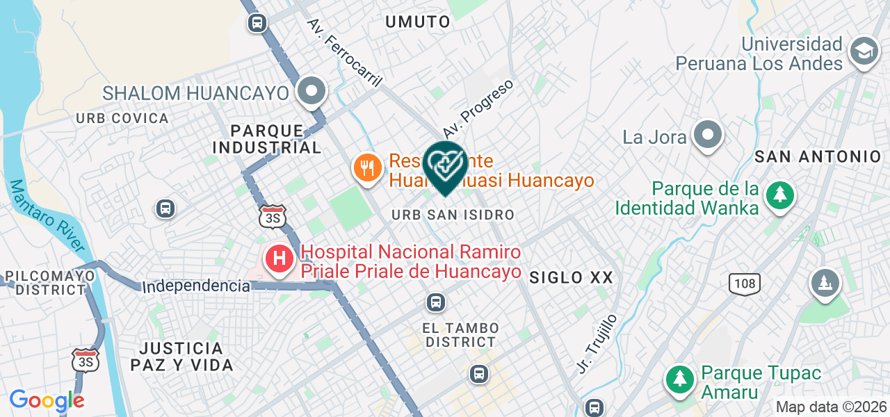Mapa de Odontologia San Isidro