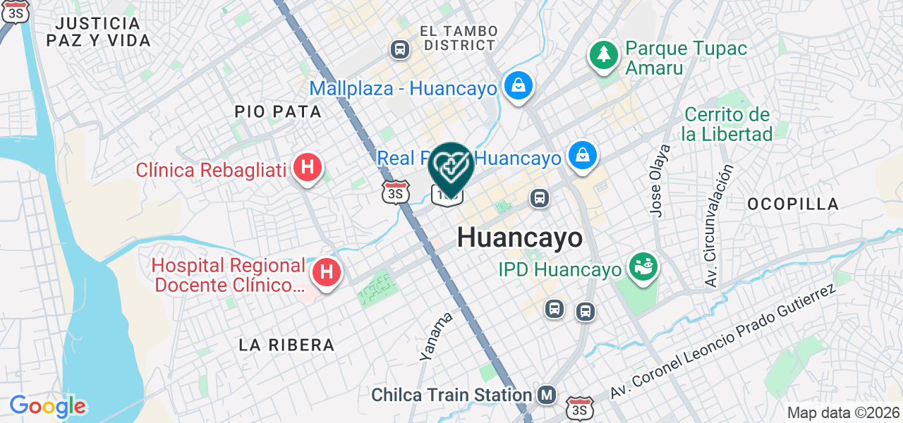 Mapa de H&p Clinica del Dolor y Cuidados Paliativos