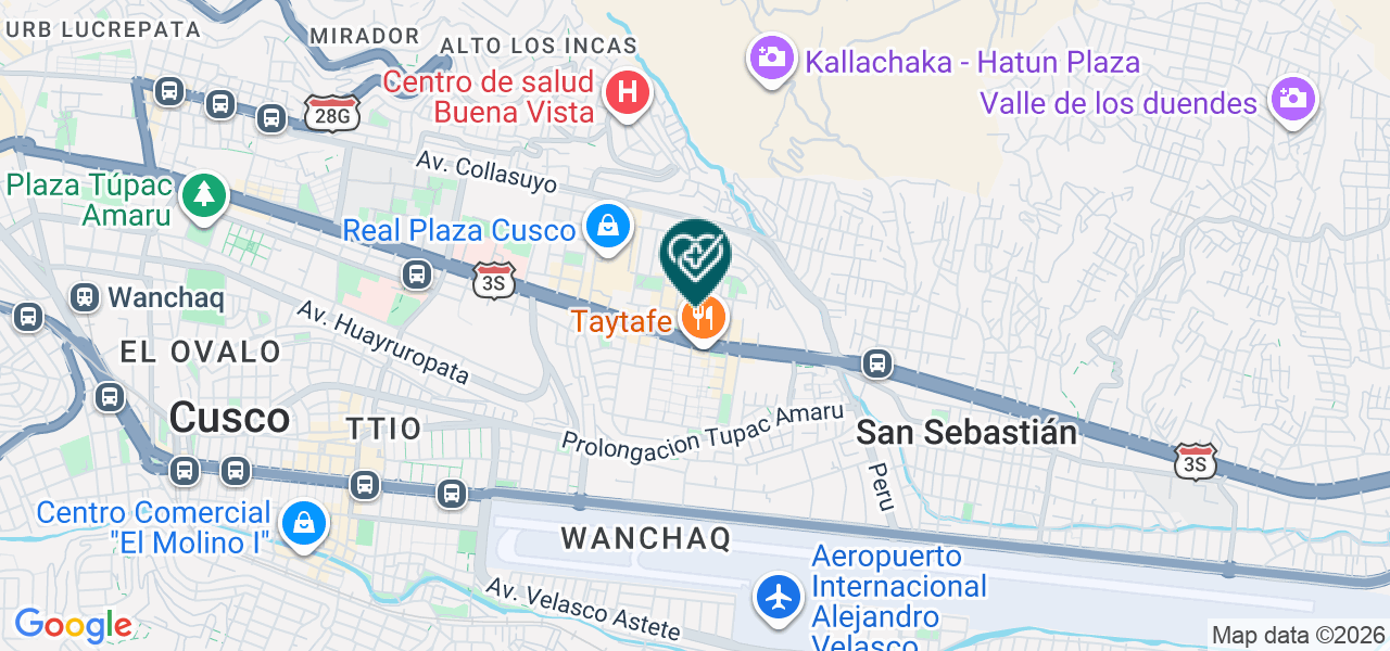 Mapa de Urosur Cusco