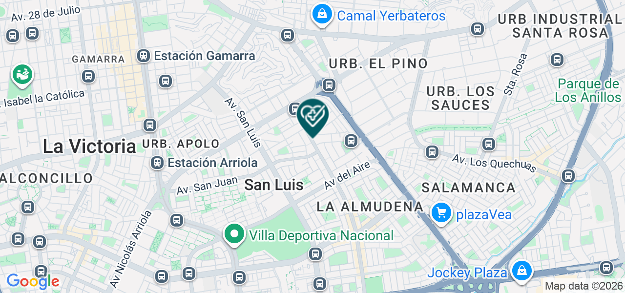 Mapa de Consultorio Médico Prever