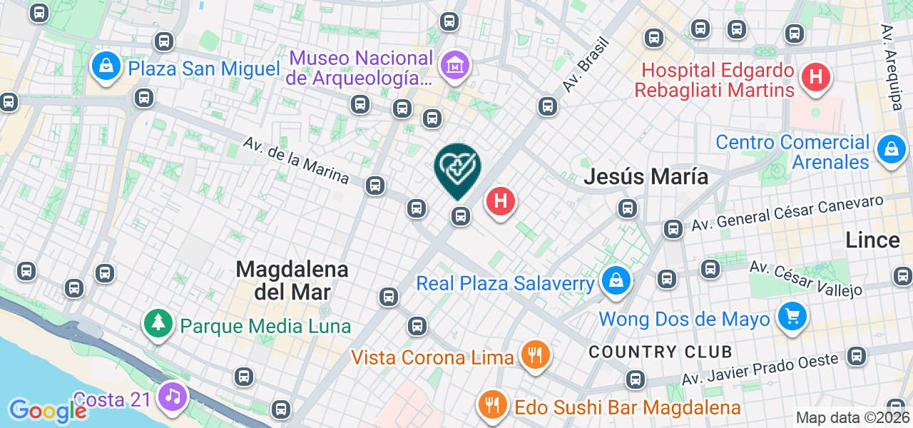 Mapa de Neumologo Dr. Roberto Carlos Ortiz Anchari